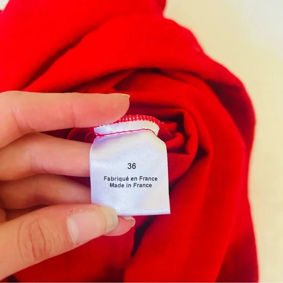 NWOT Musier Paris Laura Jumpsuit in Red 36 - Picture 8 of 10